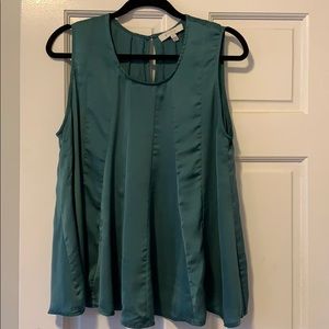 Eri + Ali from Anthropologie Teal Blouse